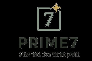 PRIME7 logo with number 7 in square frame and gold star, featuring tagline below